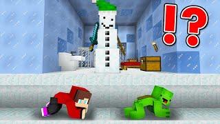 LOCKED UP Escape From A Snowman Jail in Minecraft