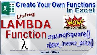 How to Use LAMBDA Function in Excel  Create Custom Formula Using LAMBDA