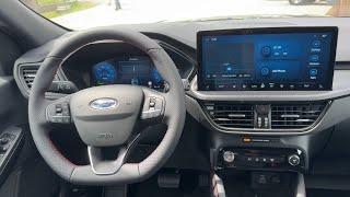 New FORD KUGA FACELIFT 2024 - INTERIOR details new SYNC4 infotainment ST-Line