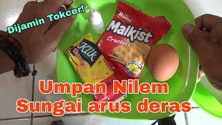 Joss.  Umpan jitu ikan nilemmelem di sungai arus deras.  Fishing video tutorial 