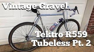 Tektro Brakes and Tubeless  Vintage Bridgestone Gravel Build