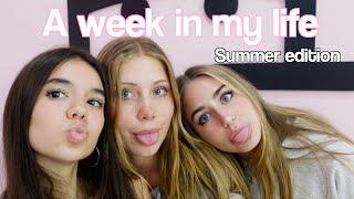 Summer week in my life vlog  sleepover friends beach  Emily and Evelyn