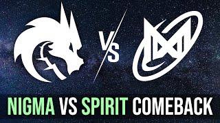 NIGMA vs Team Spirit — Yatoro GH vs iLTW MC КАМБЕК