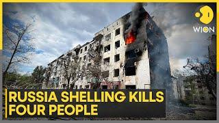 Russia-Ukraine War Russian shelling kills four in East Ukraine town  Latest English News  WION