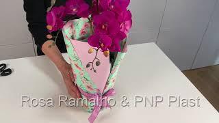🪴How to wrap a Plant pot with 2 sheets 50x70cm #wrappingflowers