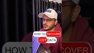 Recover DELETED and LOST Data from your Laptop in 4 EASY Steps#shorts