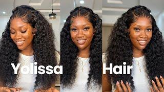 Best Braided Water Wave Wig Affordable Pre Styled HD Frontal Wig Quick Install ft YOLISSA HAIR