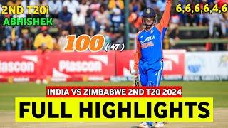 India vs Zimbabwe 2nd T20 2024 Highlights  India vs Zimbabwe  IND vs ZIM 2nd T20 Highlights 2024