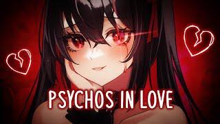 Nightcore - Psychos In Love Lyrics  Sped Up