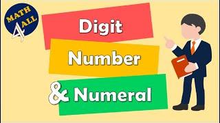 Digit Number and Numeral  Math For All