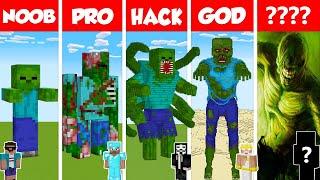 Minecraft REAL LIFE ZOMBIE HOUSE BUILD CHALLENGE - NOOB vs PRO vs HACKER vs GOD  Animation
