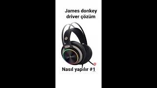 JAMESDONKEY 712 7.1 OYUNCU KULAKLIĞI driver indirme - kurulum #NASILYAPILIR 1