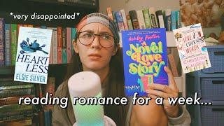 reading vlog  reading romance books *disappointing*