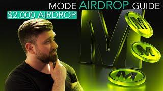 Mode Airdrop Guide I 120K aktive Wallets... Hier ist einiges möglich