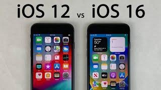 iOS 12 vs iOS 16 on iPhone 8 - Old iOS vs Latest iOS