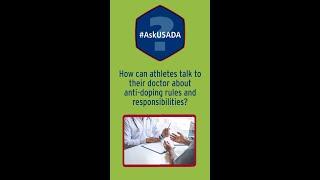 #AskUSADA - How can athletes talk to their doctors about the Prohibited List?