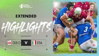 Georgia produce QUALITY  Georgia v Italy  World Rugby U20 Championship 2024 Extended Highlights