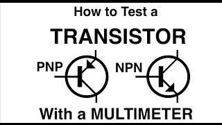 How to test a TRANSISTOR with a multimeter PNP or NPN MF#63