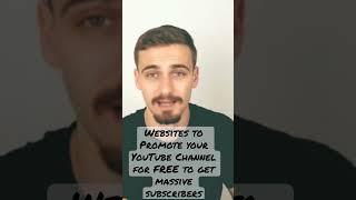 Best Websites to Promote your YouTube Channel for FREE #shorts #makemoneyonline #youtubemarketing