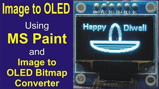 Image to OLED using MS Paint and Image to OLED Bitmap Converter