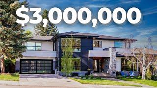 INSIDE a $3000000 Luxury Home in ICONIC Elbow Park Calgary  Million Dollar Tour 2021