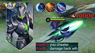 ARGUS NEW ONE SHOT BUILD NEW ARGUS DAMAGE HACK - MOBILE LEGENDS