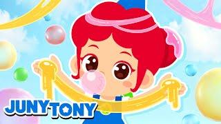 Icky Sticky Bubble Gum  Sing Along  Nursery Rhymes  Kids Songs  JunyTony
