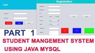 Student Management System Project in Java Part 1