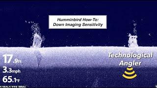 Humminbird HELIX Quick Tip Down Imaging Sensitivity