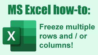 How to freeze multiple rows and  or columns Excel tips #6