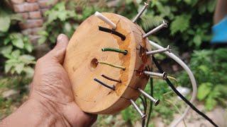 Wire Striper using wood Wheel  How to strip copper wire for scrap easily