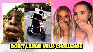 Don’t Laugh Milk Challenge With My Sister 
