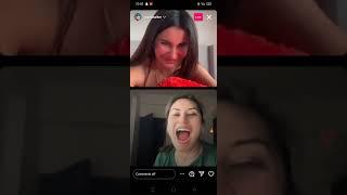 Meeti Kalher And surleen kaur live video on Instagram gandi galiya