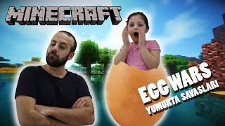 Minecraft Egg Wars Yumurta Savaşları Afife ile Babasının Taktikleri