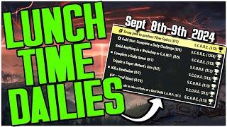 Fallout 76 LUNCHTIME DAILIES Sept 8th-9th 2024