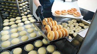 Cream Bomb 100% Handmade Donuts 1000 Sold Out Per Day - Korean Street Food ASMR