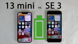 iPhone SE 3 vs 13 mini Battery Life DRAIN Test