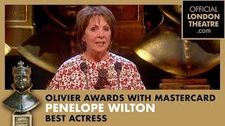 Penelope Wilton wins Best Actress  Olivier Awards 2015 with Mastercard