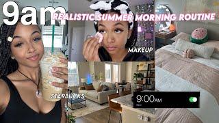 9AM Realistic Morning Routine *grwm skin care following makeup tutorial *  Lexi Vee