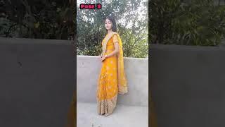 Attractive saree pose for girls Instagram saree pose. SUBSCRIBE FOR MORE ️