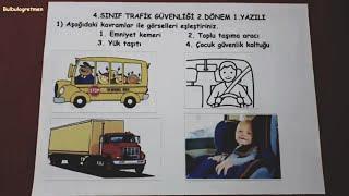 4.sınıf trafik güvenliği 2.dönem 1.yazılı  @Bulbulogretmen  #4sınıf #trafik #trafikdersi #school