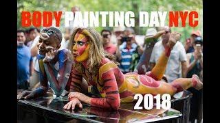 Bodypainting DAY NYC 2018. Uncensored. New York City ART