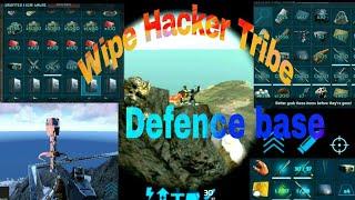  Ark Mobile PvP wipe Hacker tribe and base defence cheater