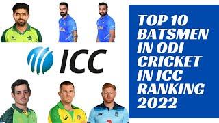 Top 10 batsmen in ODI cricket in ICC Ranking 2022  All True Facts