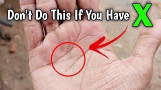 Dont Do This If You X Sign On Your Palm  Cross sign in palmistry