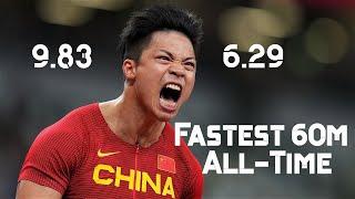 This Asian Man Ran the FASTEST 60m in Human History  Su Bingtian 2012-2021 Metamorphosis 9.836.29