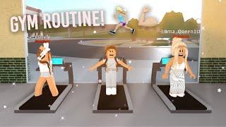 Friends Gym Routine  Bloxburg Roleplay  alixia