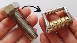 I turn a Stainless Bolt into a Combination Lock