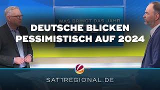 Deutsche blicken mit Sorge auf das Jahr 2024