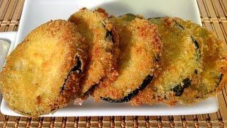 Fried Zucchini Recipe-Party Appetizers Finger Food-Panko